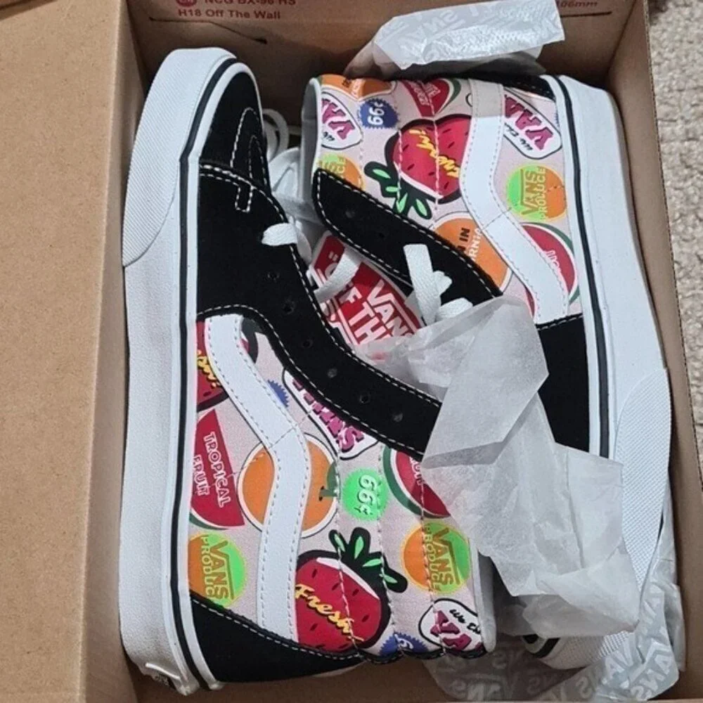 Vans Hi Multicolor Shoes Size 6.5 New